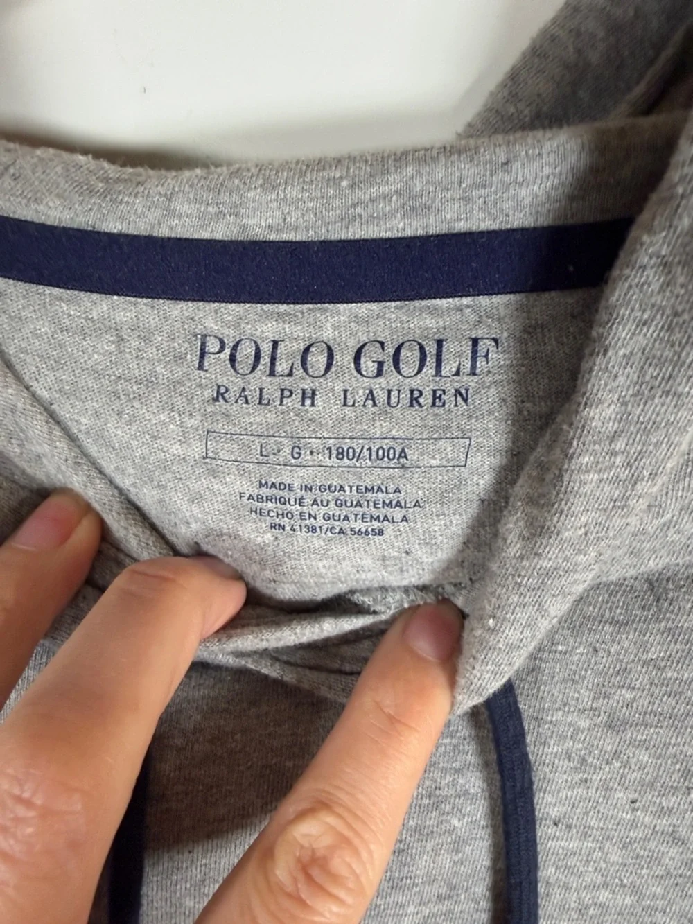 2020 Ryder Cup Bear Polo by Ralph Lauren Grey Bear Graphic Hoodie Size Large